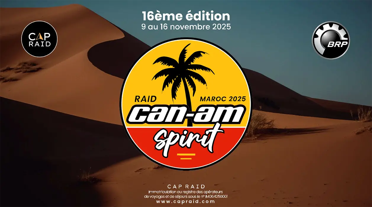 Raid Can Am Spirit, déser du Maroc, Affiche 2025